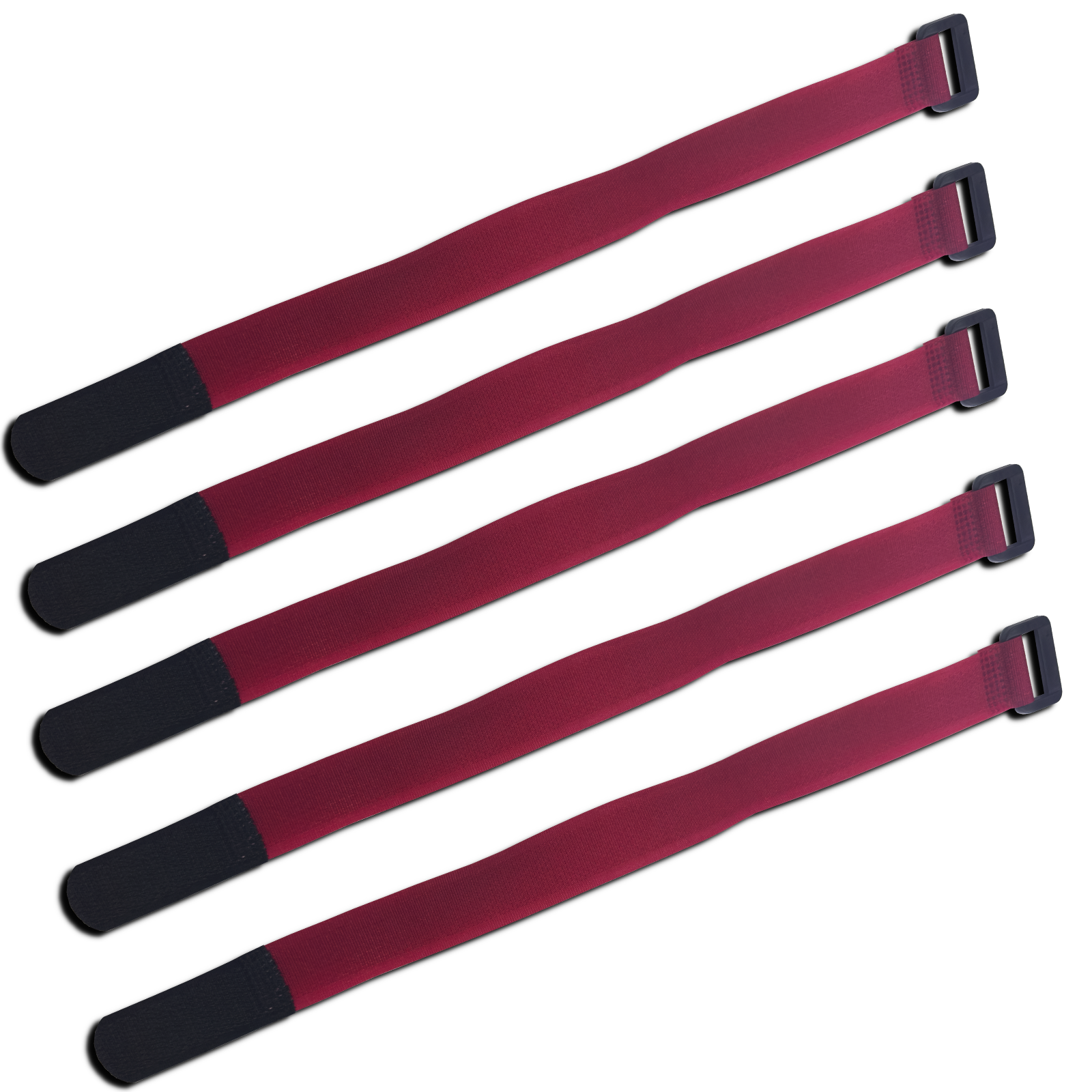 PCEONAMP Rubberized Battery Straps Non-Slip 5 Pieces 20mm x 200mm RC A